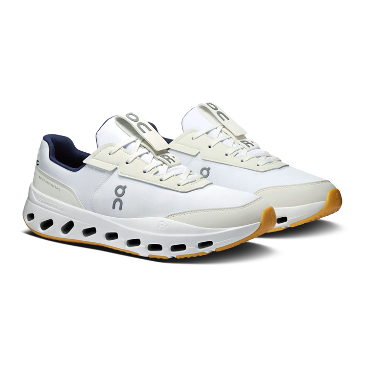 HypeSelection On Cloud THE ROGER Wildcard sneakers in white and midnight blue with CloudTec Phase cushioning.