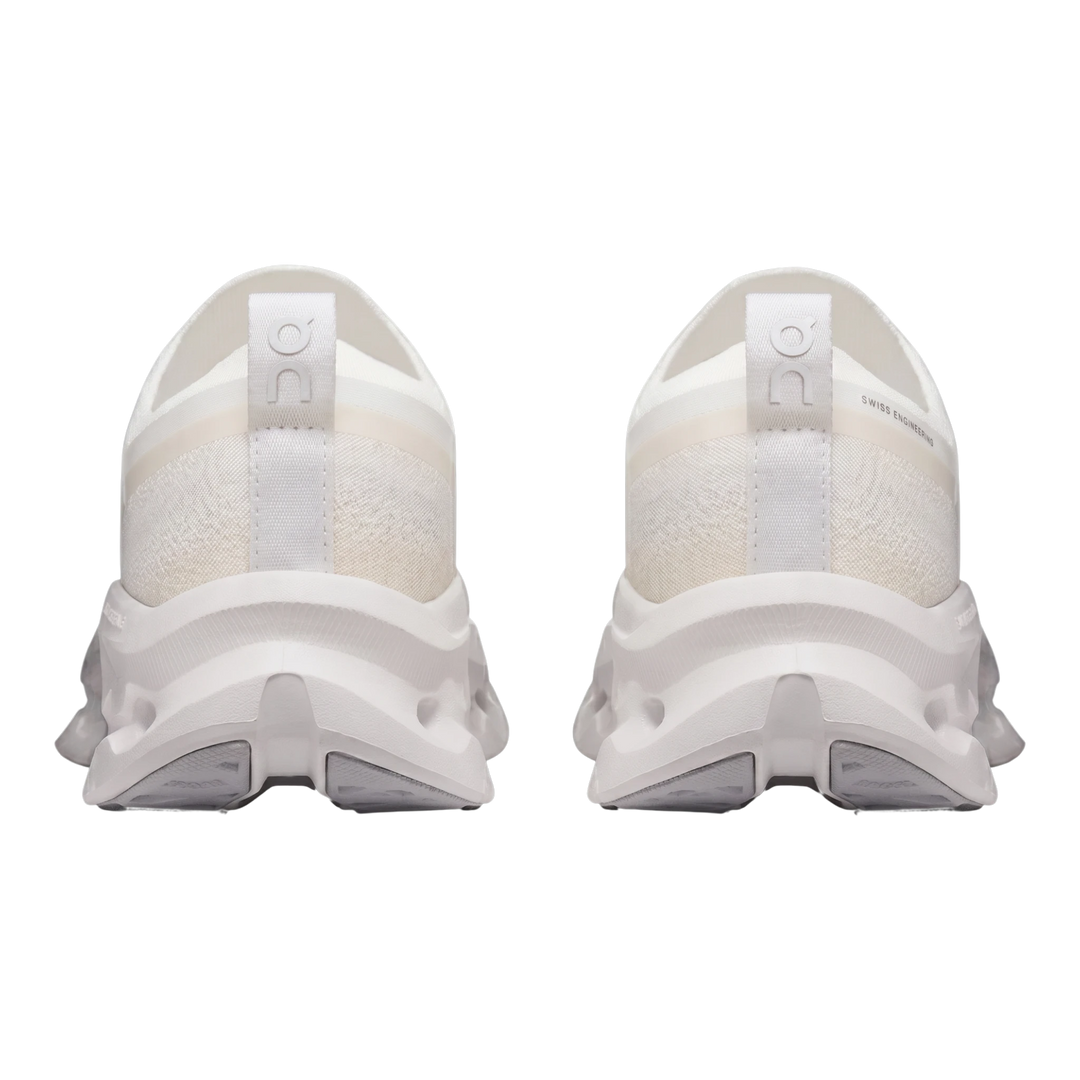 HypeSelection On Cloudtilt Moon sneakers in white and frost with a sock-like knit upper and sculpted CloudTec midsole.