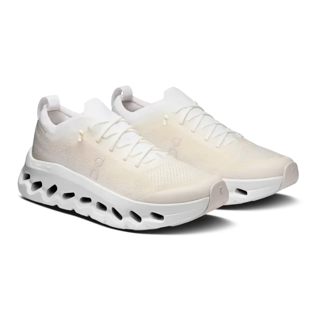 HypeSelection On Cloudtilt Moon sneakers in white and frost with a breathable knit upper and CloudTec Phase midsole.