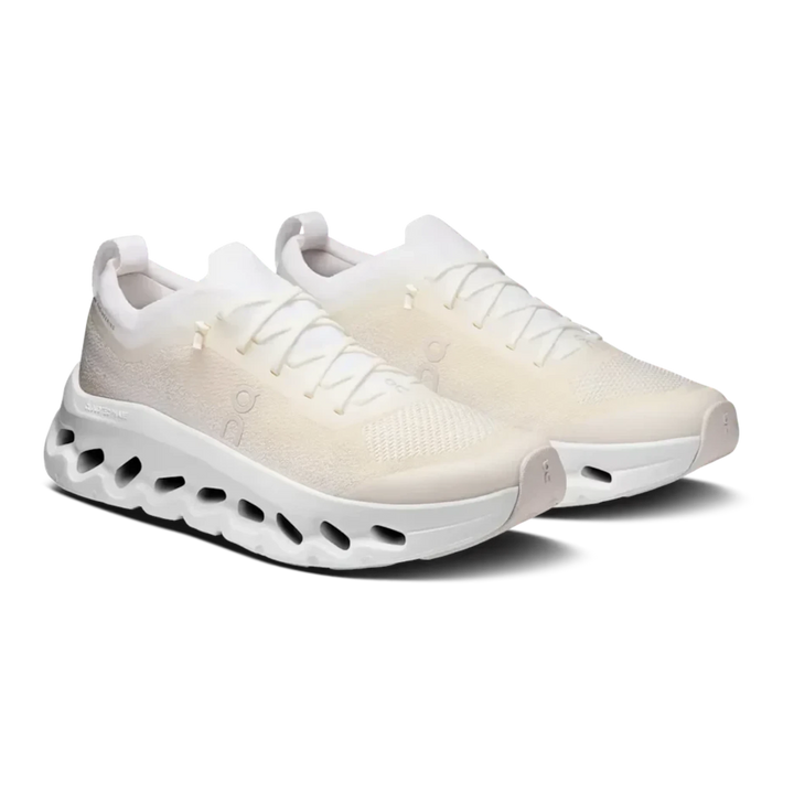 HypeSelection On Cloudtilt Moon sneakers in white and frost with a breathable knit upper and CloudTec Phase midsole.