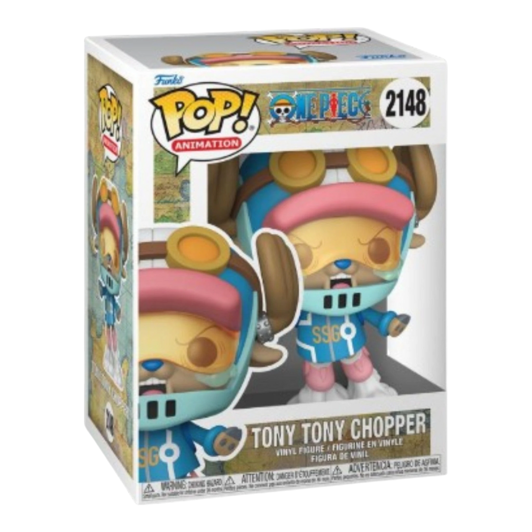 HypeSelection presents the Funko Pop! Animation One Piece S12 Tony Tony Chopper (Egghead) vinyl figure. This collectible features Chopper in his blue and pink Egghead outfit with goggles.