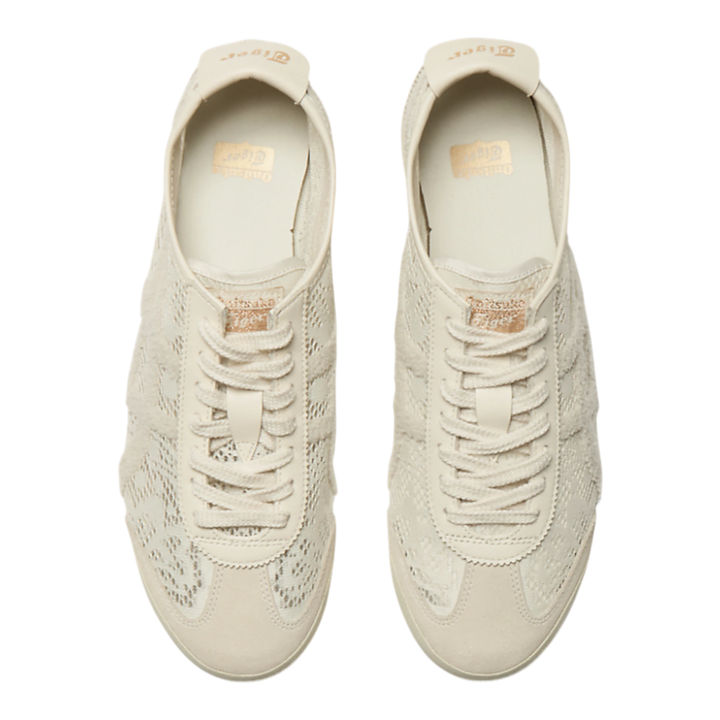 Onitsuka Tiger Mexico 66 Jacquard Mesh sneakers in a tonal birch colourway, featuring a breathable mesh upper with paisley detailing.