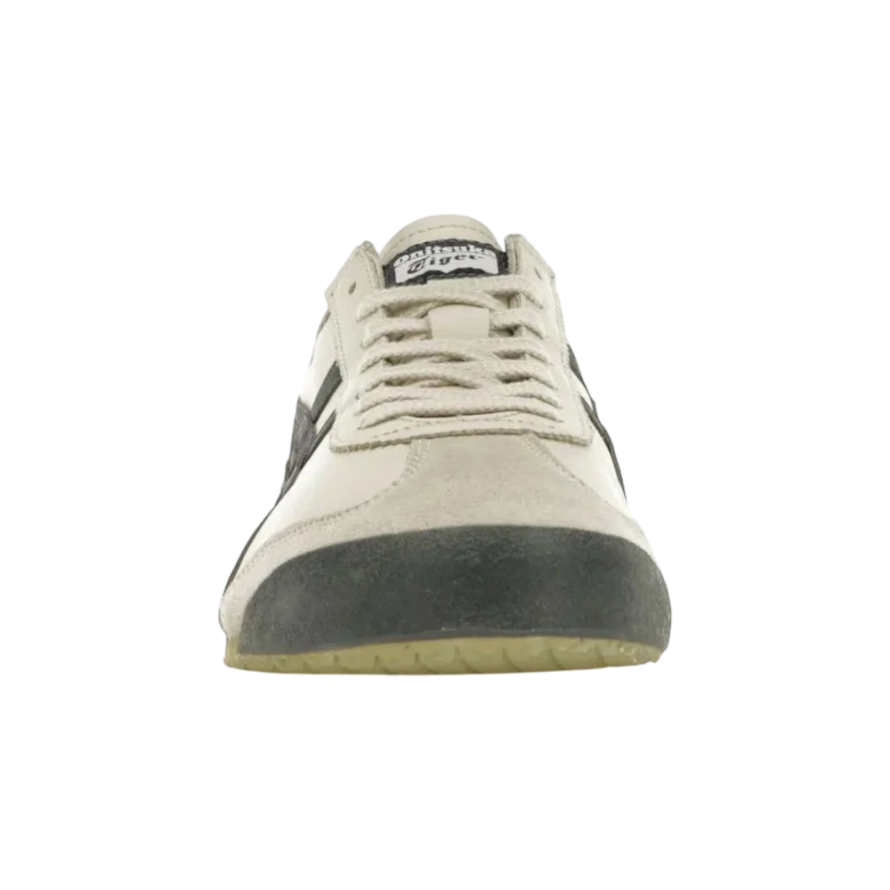 Onitsuka Tiger Mexico 66 sneakers in birch and peacoat navy. Leather and suede construction with signature stripes.
