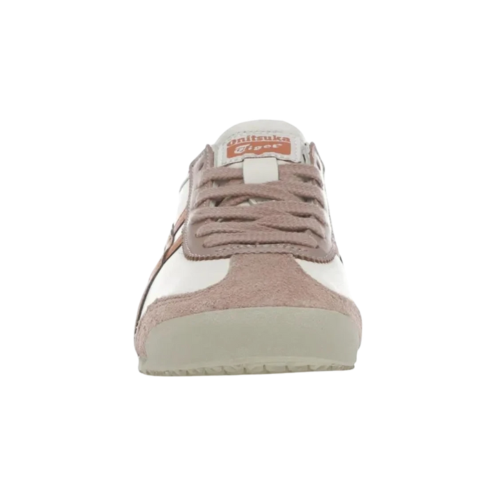 Onitsuka Tiger Mexico 66 sneakers in birch and rust orange leather with suede toe cap and laces.