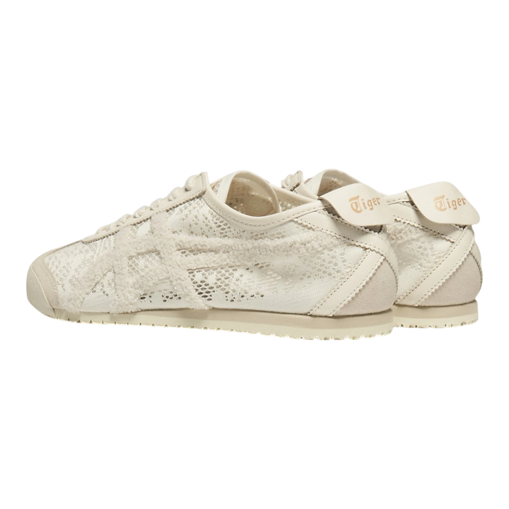 Onitsuka Tiger Mexico 66 Jacquard Mesh sneakers in a tonal birch colorway with paisley detailing and a low-profile design.