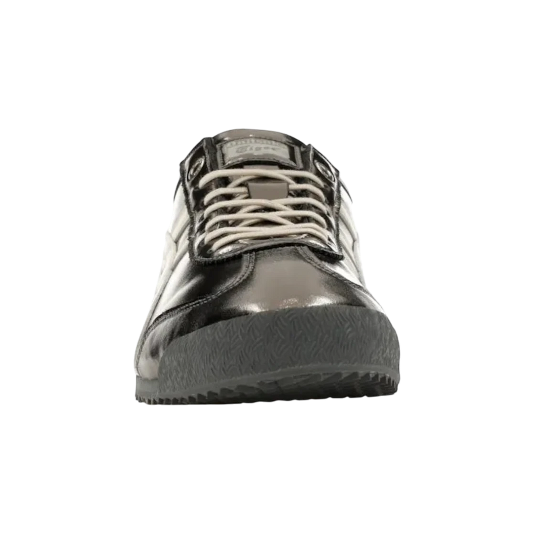 HypeSelection Onitsuka Tiger Mexico 66 SD Metallic Series sneakers in Metropolis Cream and metallic finish. Low-profile design with white laces and rubber sole.