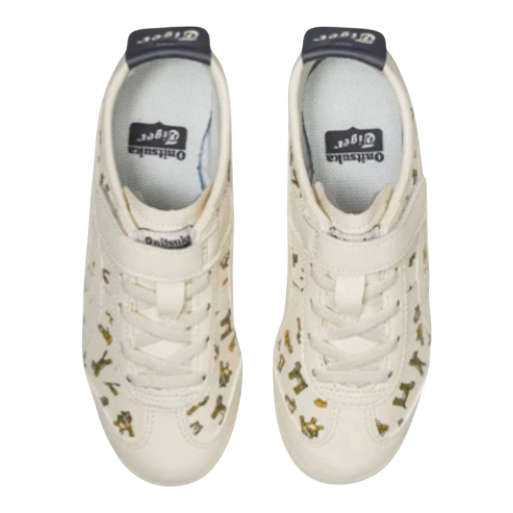 Onitsuka Tiger Mexico 66 PS sneakers in Tiger Cream with a playful all-over tiger pattern. Features lace-up closure and signature stripes.