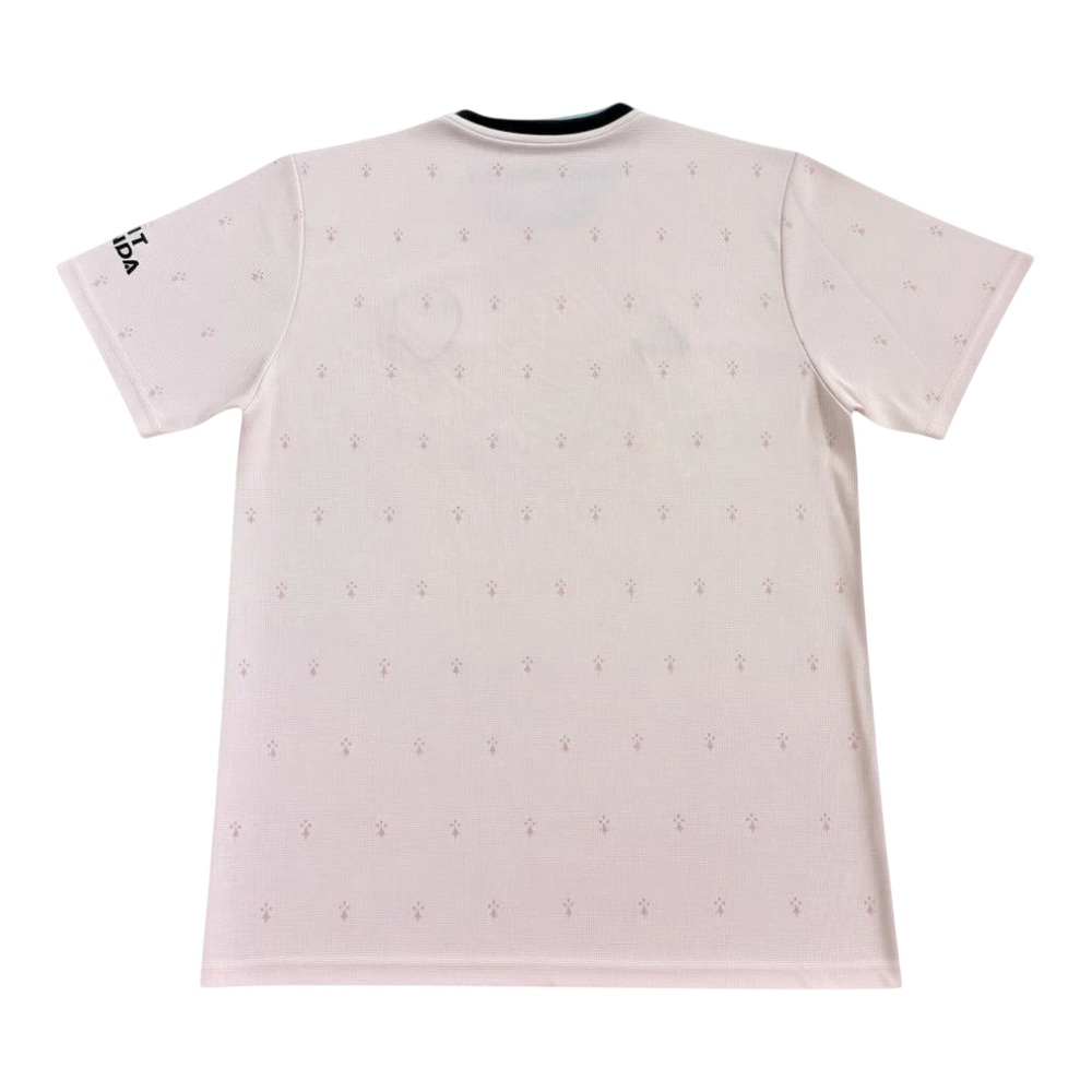 HypeSelection men's pink and black Arsenal 22/23 third jersey with all-over ermine pattern and AEROREADY fabric.