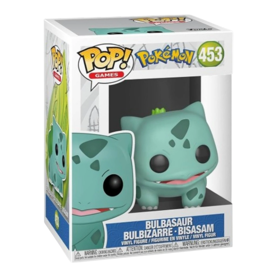 HypeSelection Funko Pop! Games Pokemon Bulbasaur vinyl figure, a green creature with red eyes and a bulb on its back.