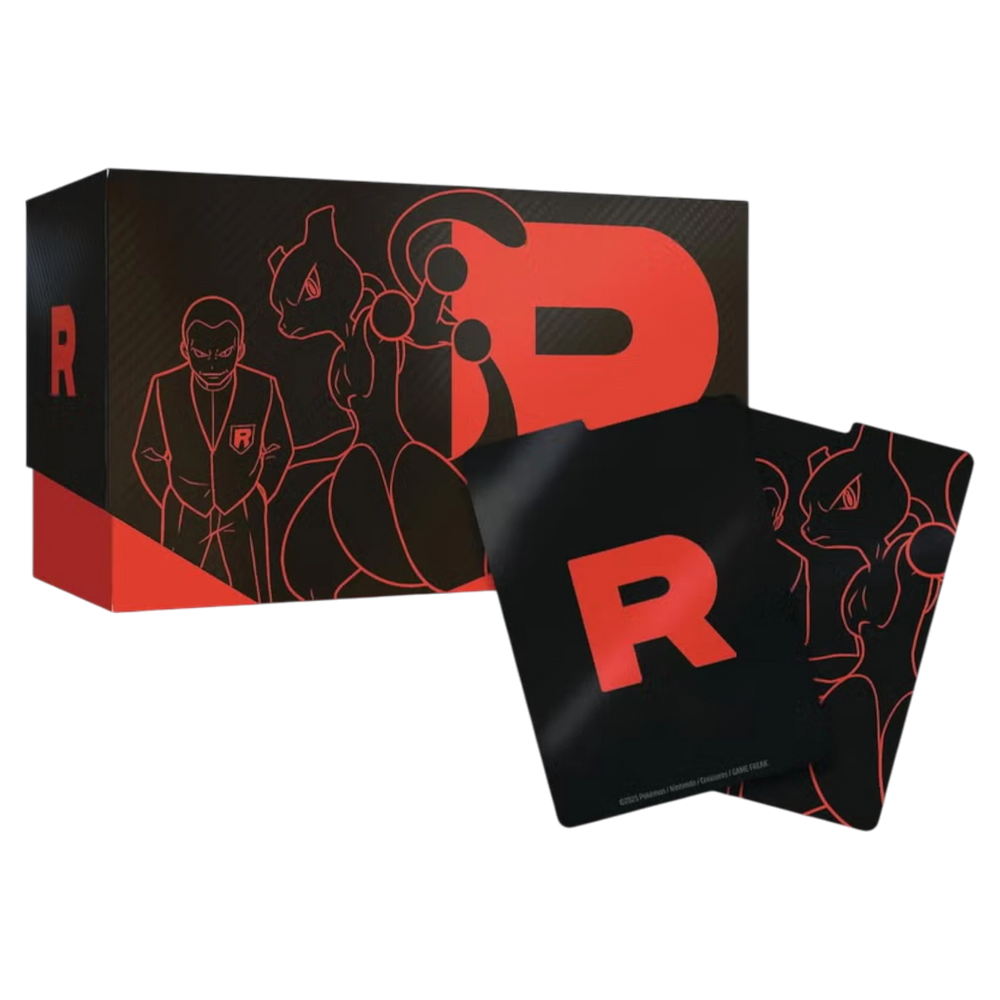 HypeSelection 2025 Pokémon Scarlet & Violet Destined Rivals Elite Trainer Box featuring Mewtwo and Giovanni artwork. Sealed.