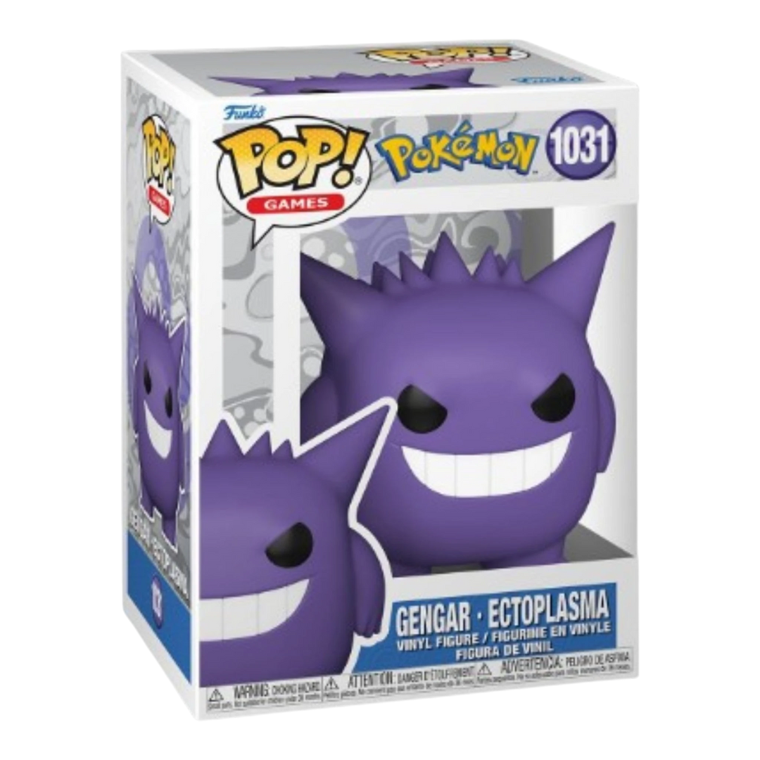 HypeSelection Funko Pop! Games Pokemon Gengar vinyl figure with signature grin and red eyes, in its original packaging.