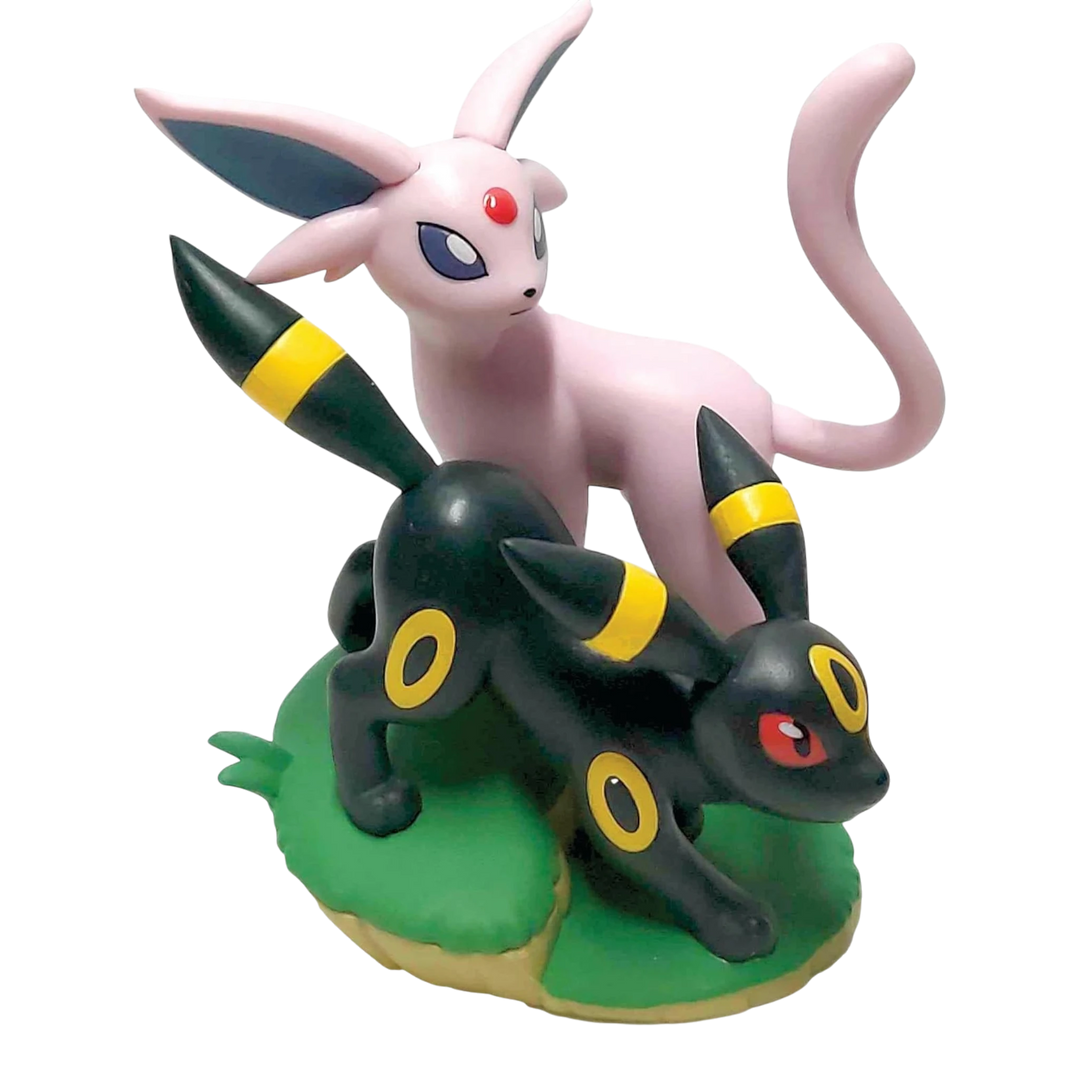 HypeSelection 2025 Pokémon Prismatic Evolutions Premium Figure Collection Box featuring Umbreon and Espeon figures.