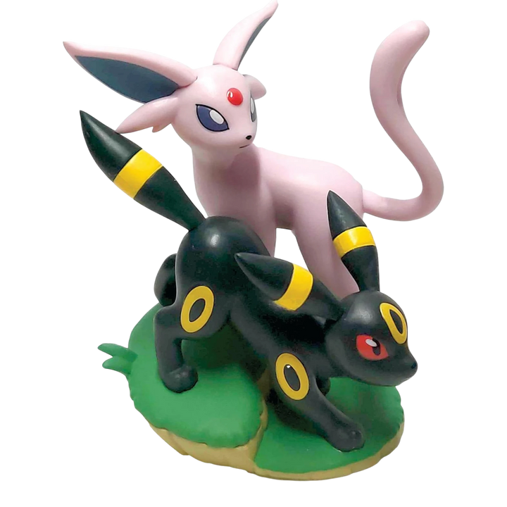 HypeSelection 2025 Pokémon Prismatic Evolutions Premium Figure Collection Box featuring Umbreon and Espeon figures.