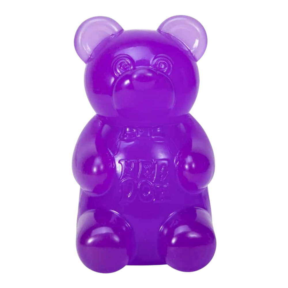 HypeSelection purple gummy bear sensory fidget toy with squishy jelly-like filling for stress relief and focus.