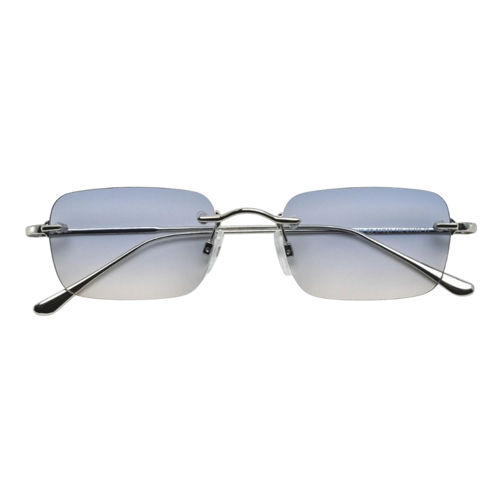 HypeSelection Ryoko AeroFrameless glasses in SilverMist with a rectangular lens and slim silver metal hardware.