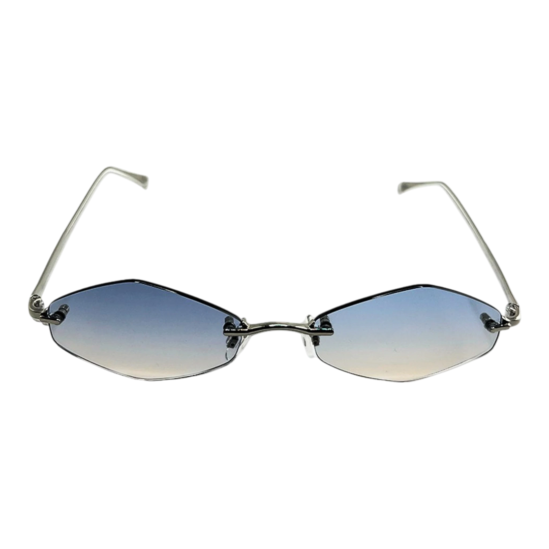 HypeSelection Ryoko HaloMuse ArcticMist eyewear featuring a luminous frosted pale metal frame and 55mm wide lenses.