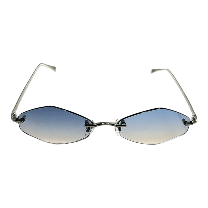 HypeSelection Ryoko HaloMuse ArcticMist eyewear featuring a luminous frosted pale metal frame and 55mm wide lenses.