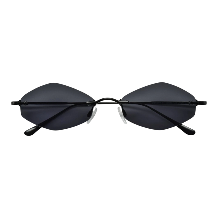 HypeSelection Ryoko HaloMuse sunglasses in MidnightTide, featuring a dark blue-black metal frame and 55mm lenses.
