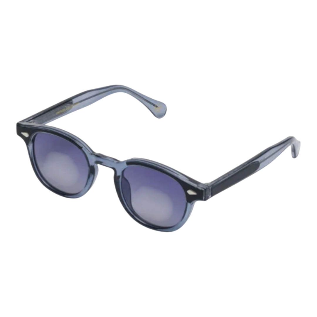HypeSelection Ryoko IconicGaze blue sunglasses with black lenses and a classic frame shape.