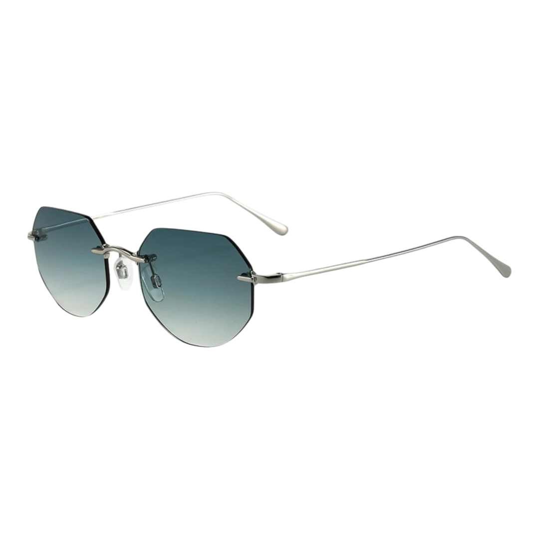 HypeSelection Ryoko NovaEdge glasses in OceanMist with a sleek blue gradient lens and lightweight metal frame.