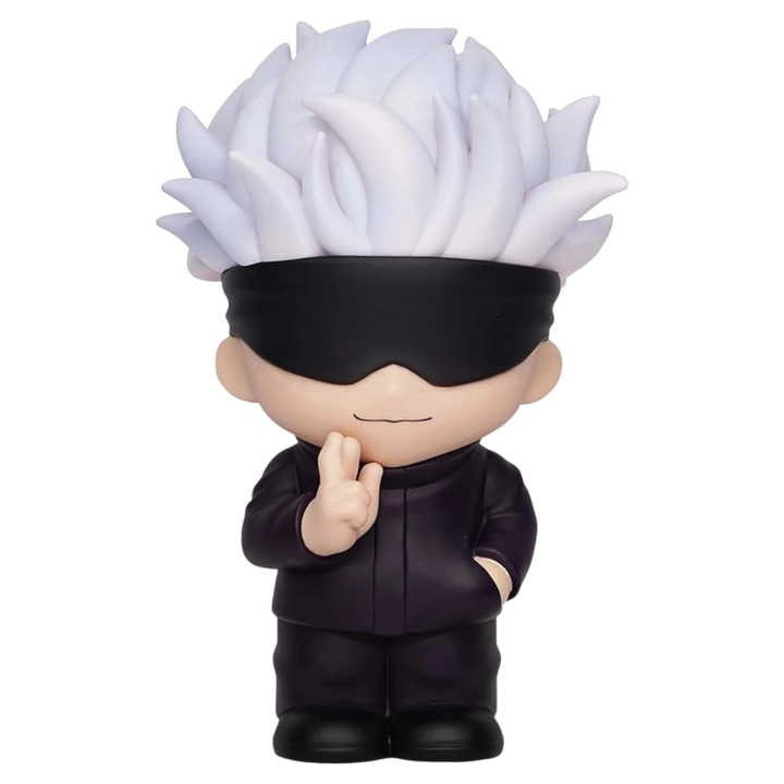 HypeSelection Jujutsu Kaisen Satoru Gojo PVC figural coin bank with white hair and black blindfold