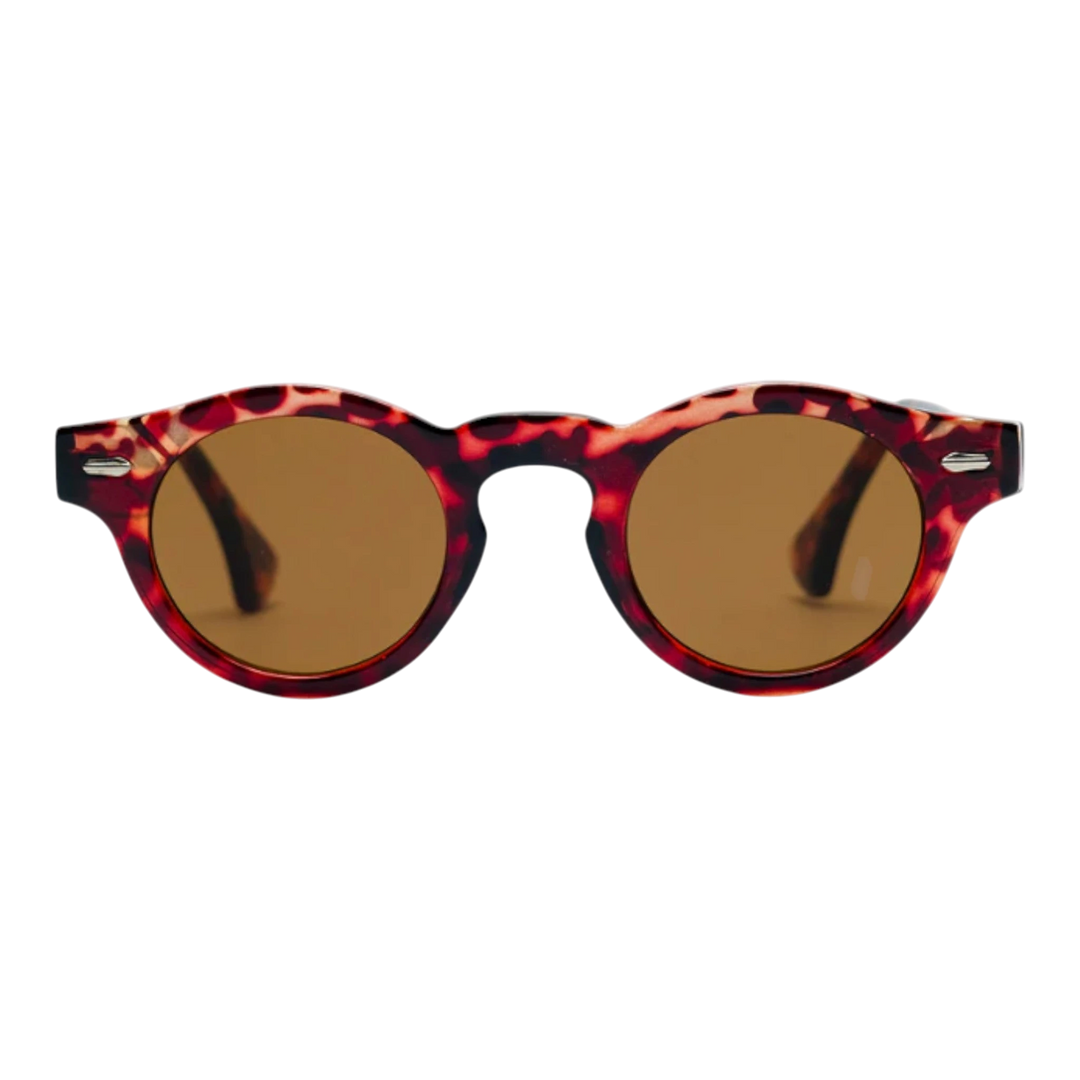 HypeSelection Ryoko GlimmerGlider sunglasses with tortoiseshell acetate frame and brown lenses.