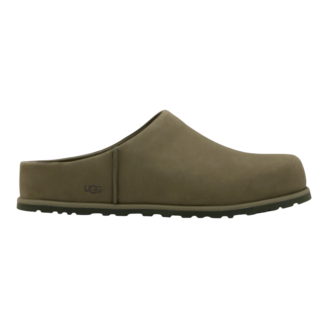 HypeSelection UGG Otzo Clog in Khaki, a slip-on suede shoe with EVA footbed and rubber outsole.