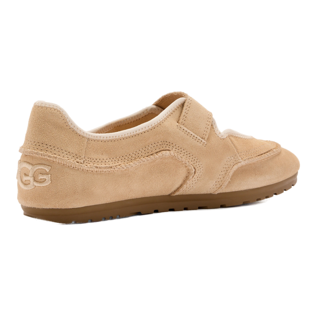 HypeSelection UGG Quill Mary Jane in sand castle suede with adjustable webbing strap and rubber outsole