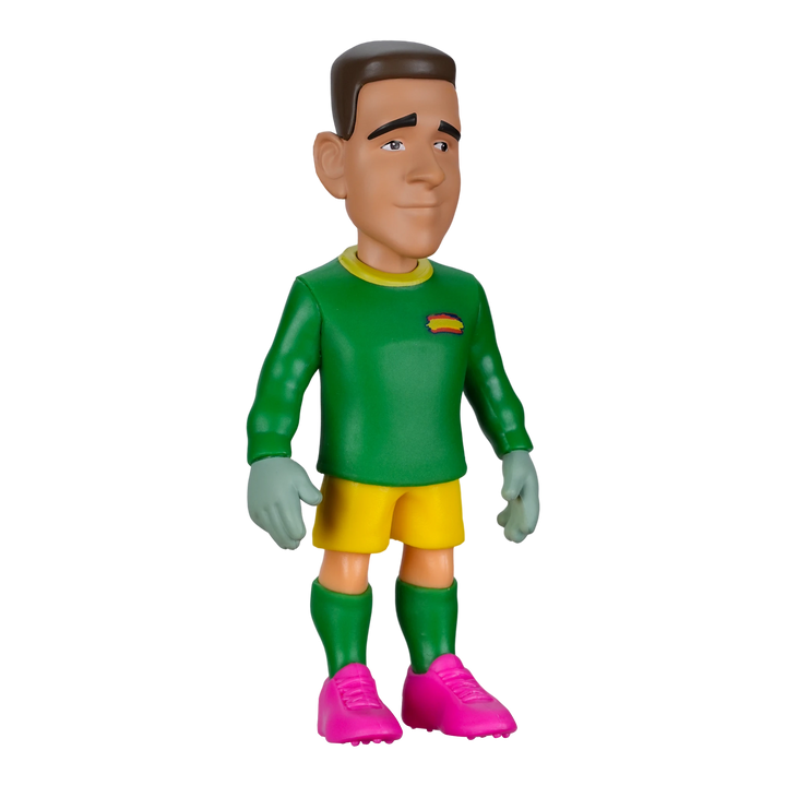 HypeSelection Minix collectible figure of Unai Simón in Spain goalkeeper kit with green jersey and pink boots