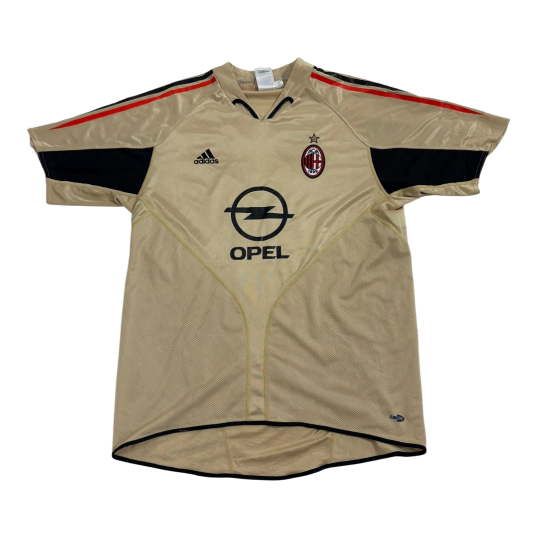 HypeSelection Vintage Adidas Ac Milan Kaka gold football jersey with black and red accents.