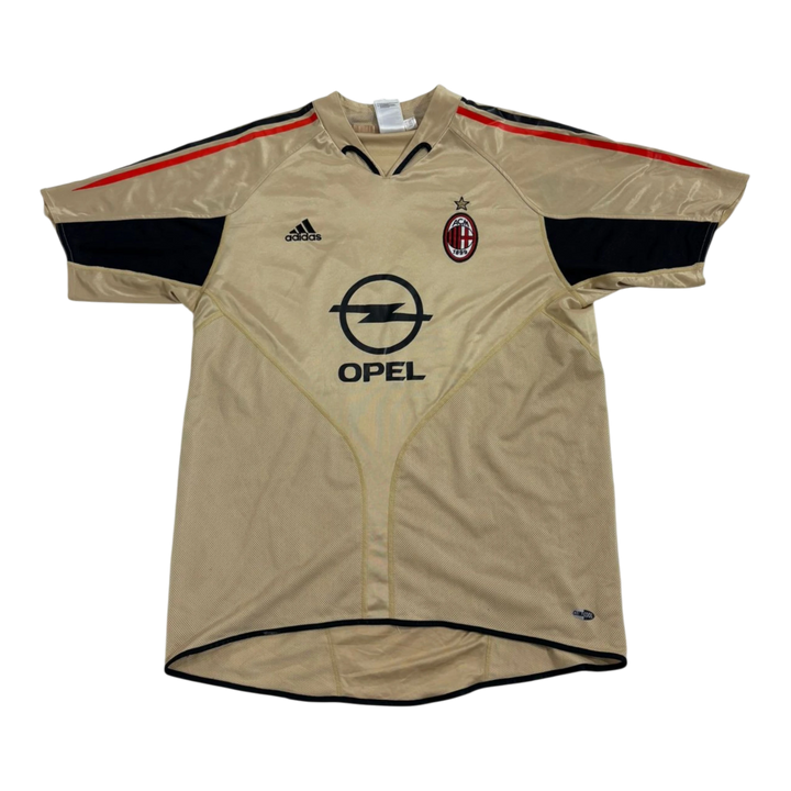 HypeSelection Vintage Adidas Ac Milan Kaka gold football jersey with black and red accents.