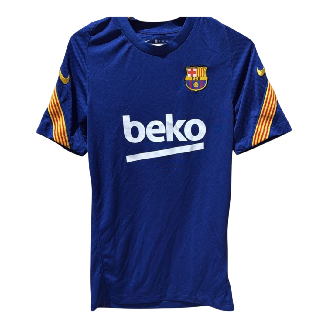 HypeSelection Vintage Barcelona blue short-sleeve soccer jersey with Beko sponsor and Nike logos.