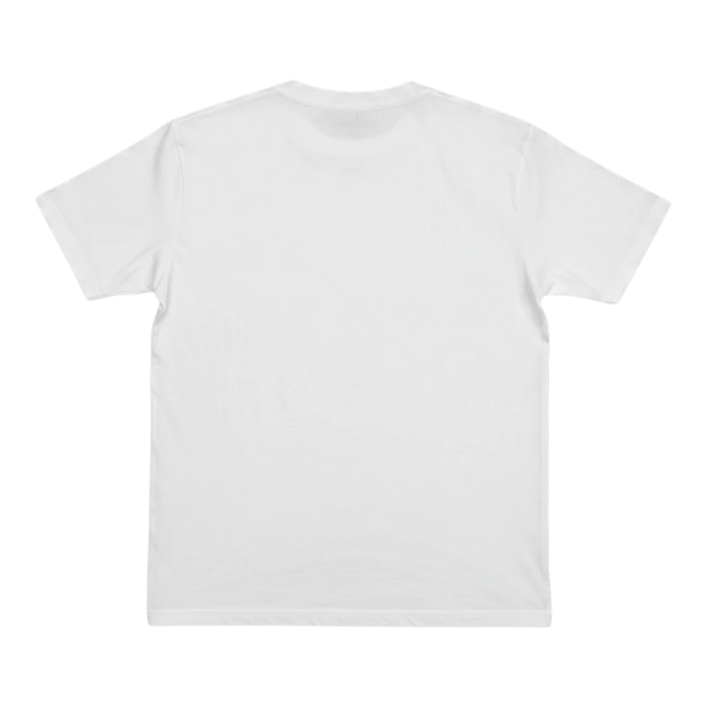 HypeSelection white 100% heavyweight cotton crew neck t-shirt with a structured fit.