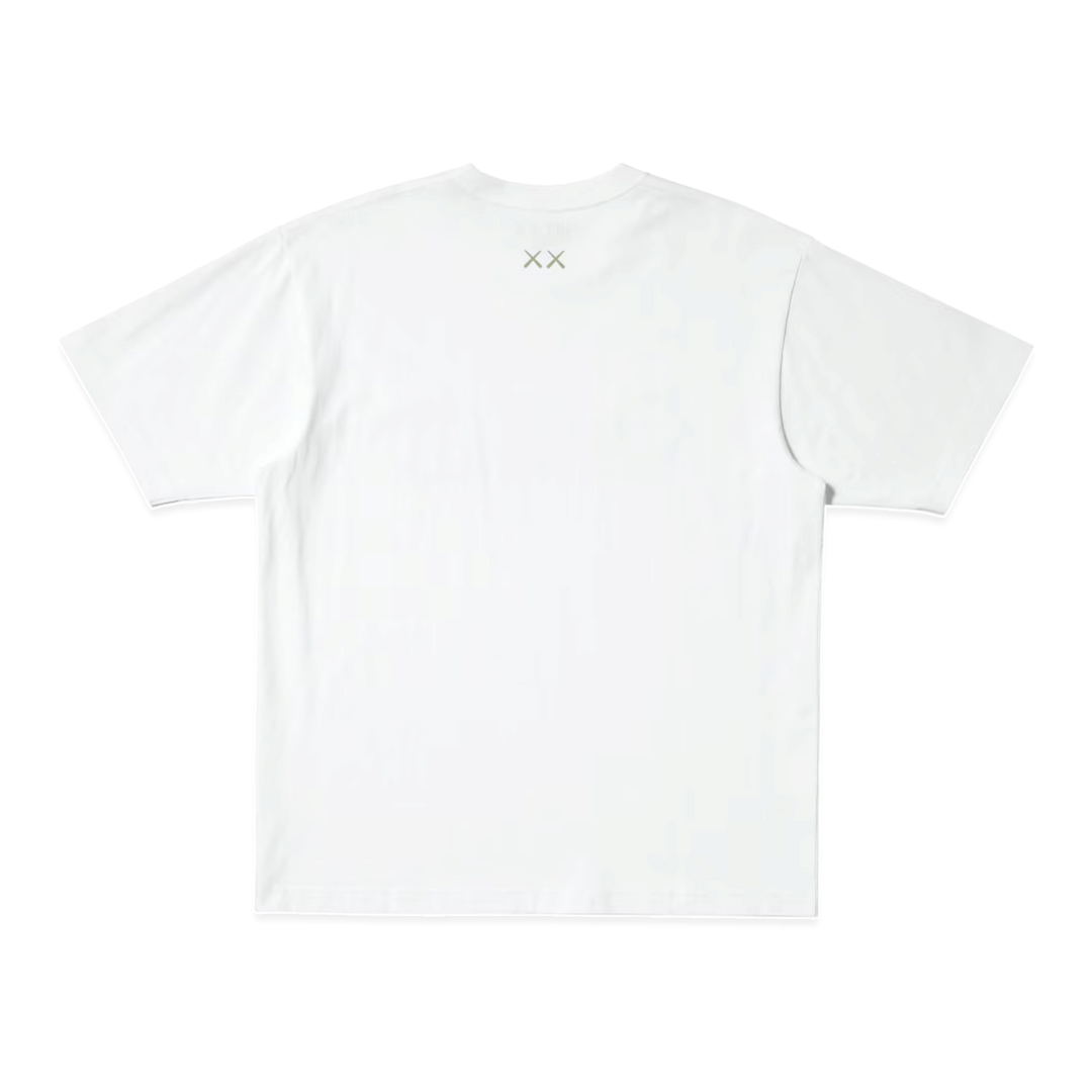HypeSelection white Uniqlo KAWS Universe relaxed fit t-shirt back view with small XX logo detail