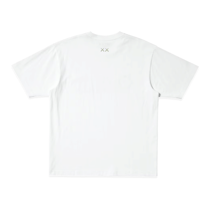 HypeSelection white Uniqlo KAWS Universe relaxed fit t-shirt back view with small XX logo detail