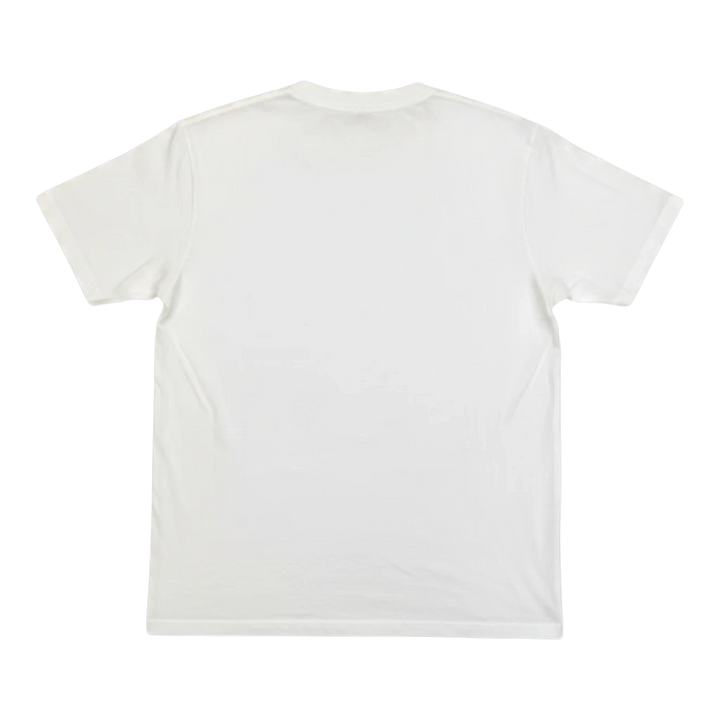 HypeSelection white cotton-blend AIRism oversized t-shirt with half sleeves and crew neck.