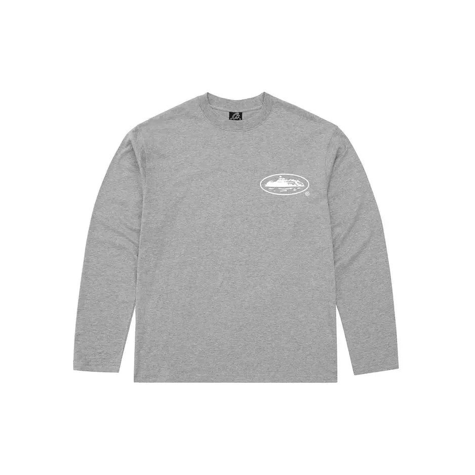 Corteiz Og Island Longsleeve Tee Grey