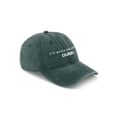 acid wash dad cap olive green