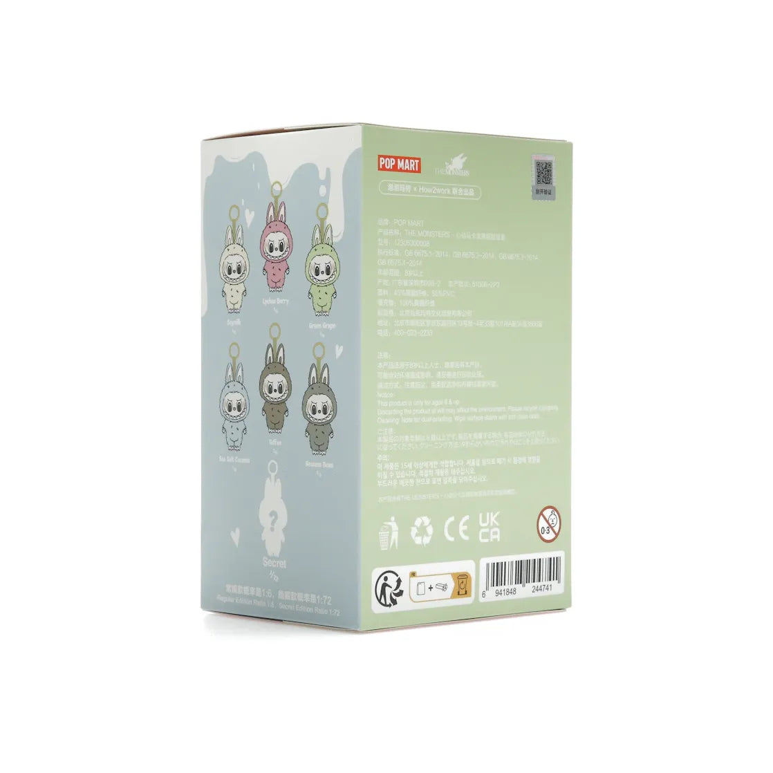 Pop Mart Labubu The Monsters Exciting Macaron Vinyl Plush Pendant Single Blind Box