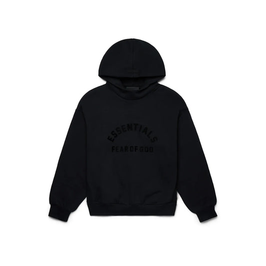Fear of God Essentials Arch Logo Hoodie Jet Black
