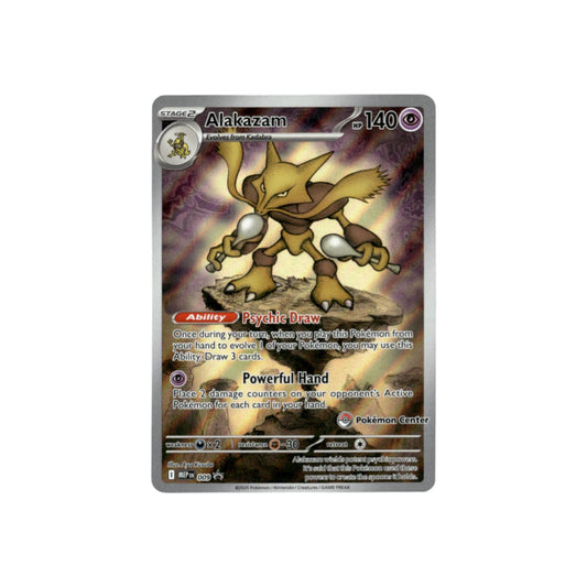 Alakazam 009 (Pokemon Center Exclusive) Black Star Promo Mega Evolution (Ungraded)