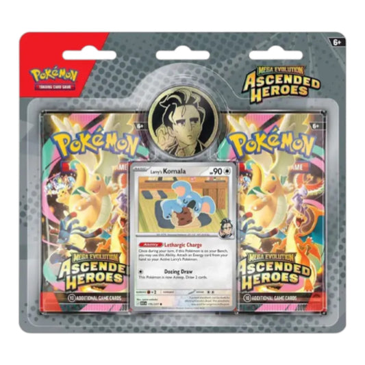 Pokemon TCG Mega Evolution Ascended Heroes 2 Pack Blister 2026 - Larry's Komala