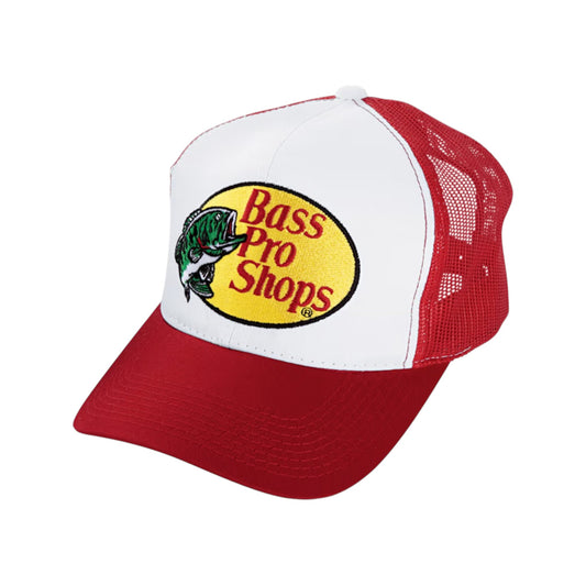 Bass Pro Shops Embroidered Logo Mesh Cap – Red (Men’s / Unisex)