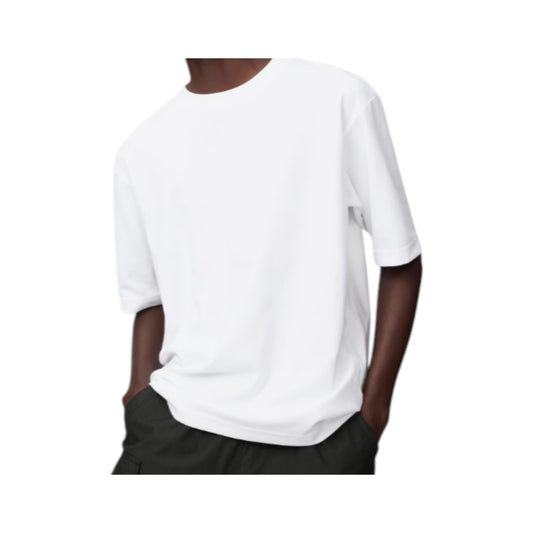 Uniqlo AIRism Cotton Oversized T-Shirt – Half Sleeve White (Men’s / Unisex)
