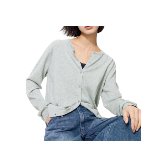 Uniqlo UV-Cut Crew Neck Cardigan – Gray (Women’s)