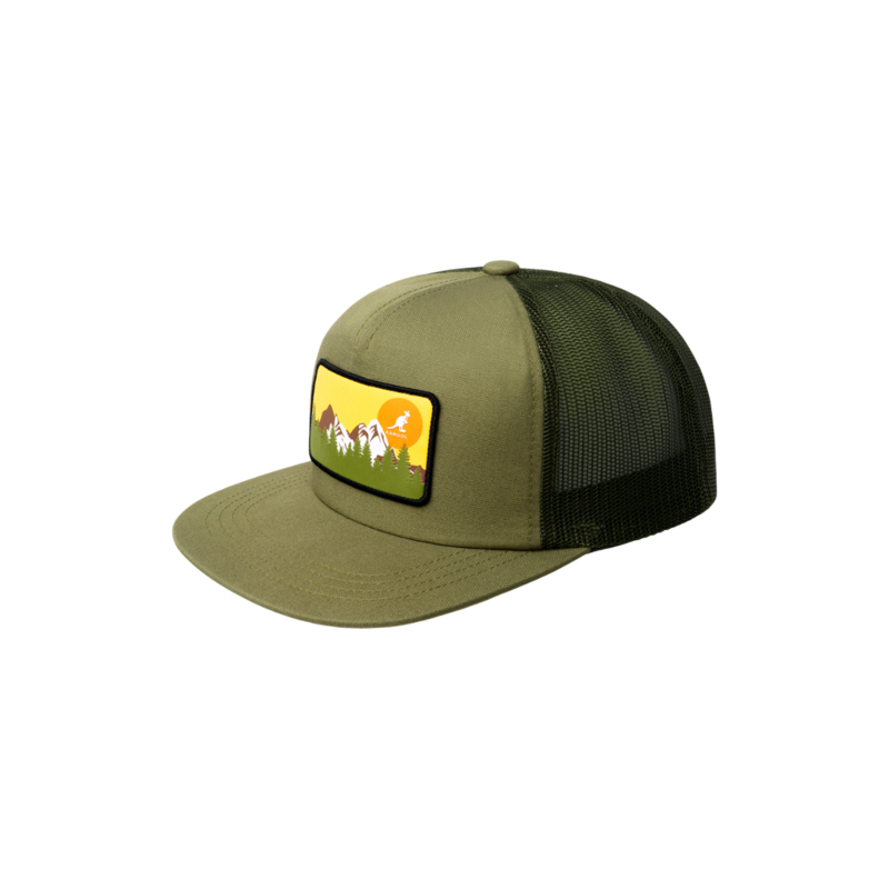 KANGOL OUTDOOR PATCH TRUCKER OLIVE