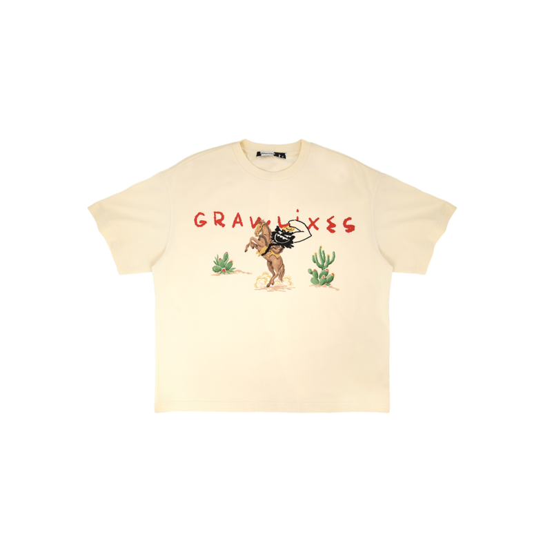 Grawlixes Cowboy Abaddon Sand T-shirt