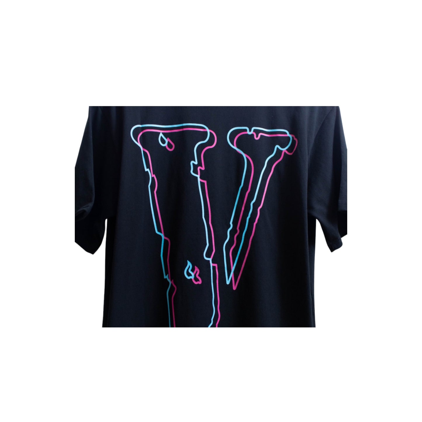 Vlone Friends x Shadow Tee Black/Blue/Pink