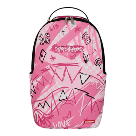 Sprayground PINK SMOKE CHECK BACKPACK