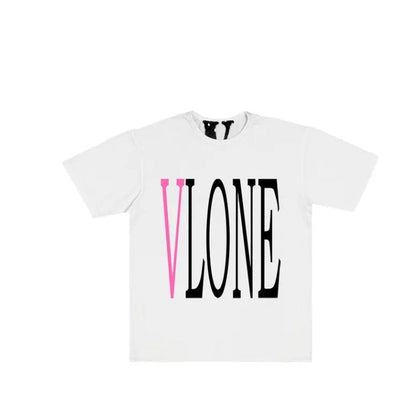 Vlone Staple T-Shirt 'White/Pink'